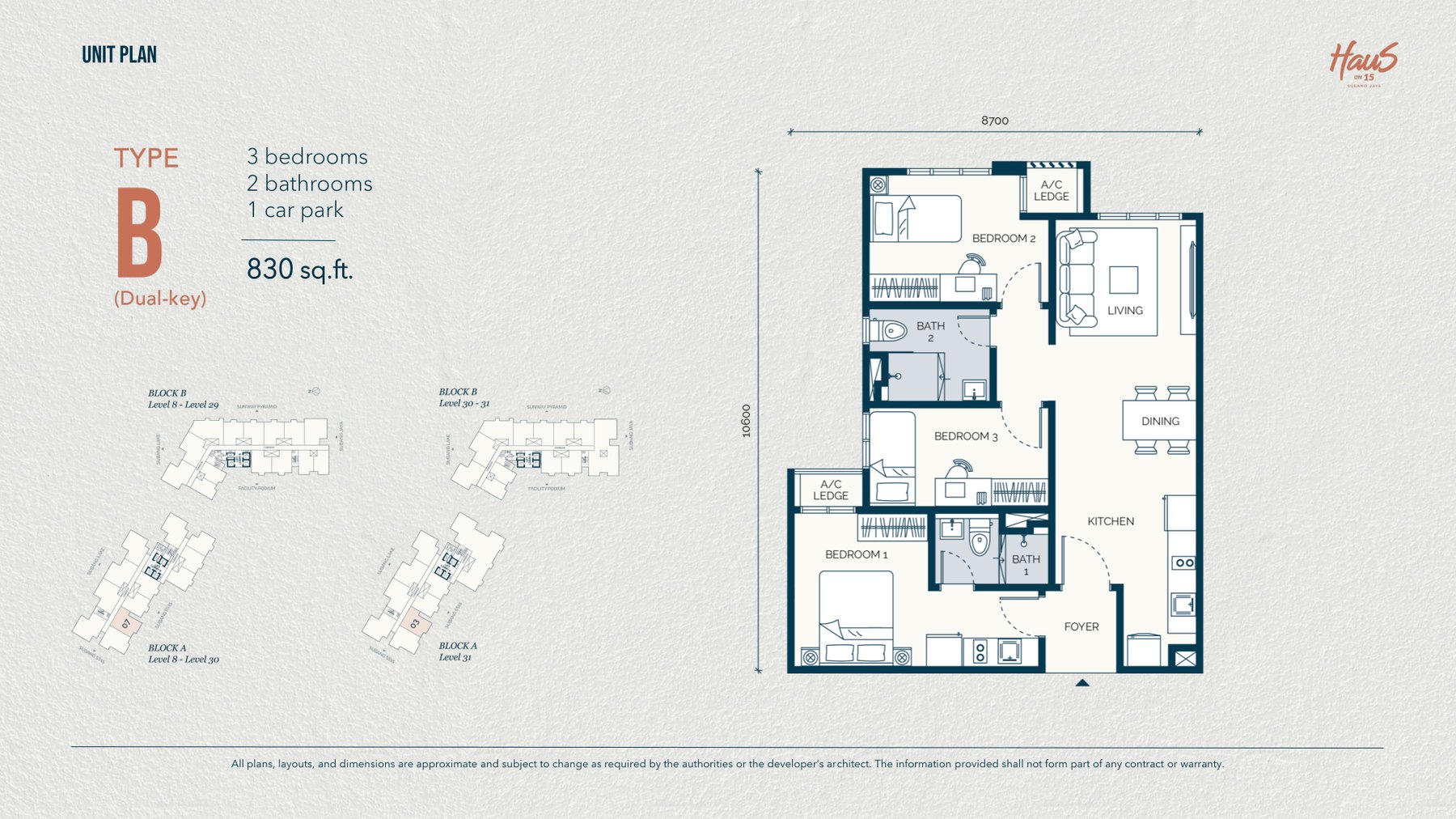Type B floor plan