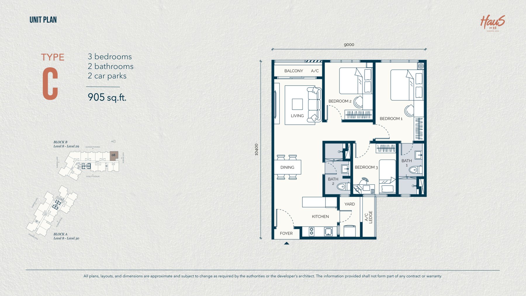 Type C floor plan