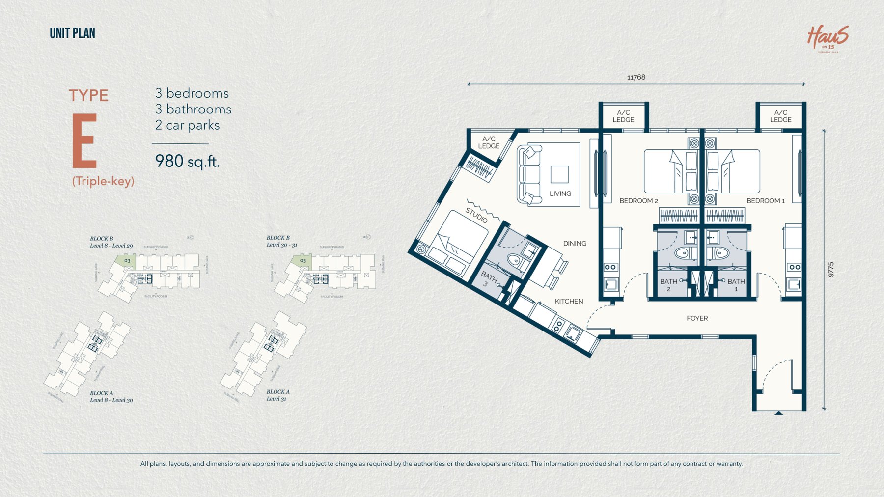 Type E floor plan